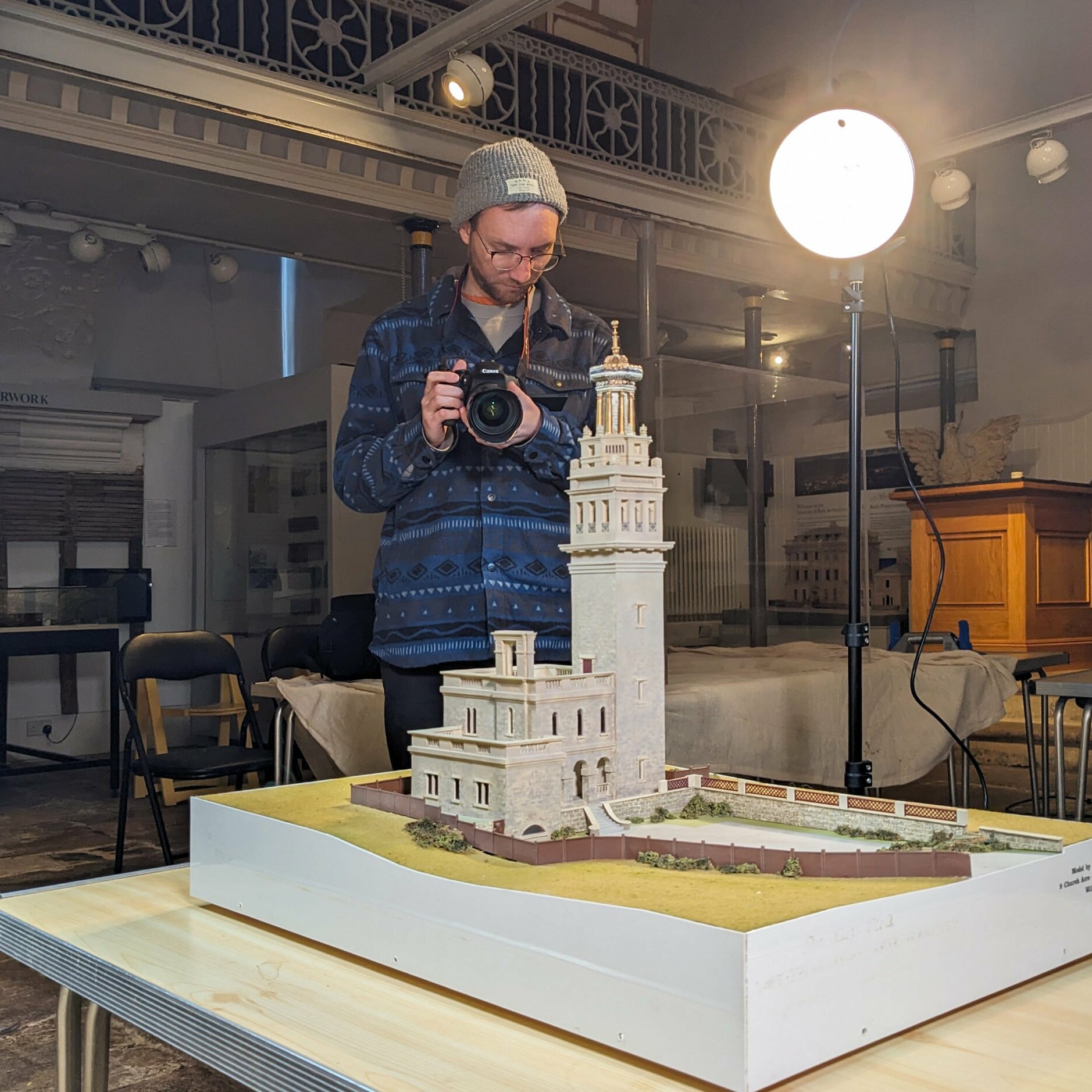 Bath AR Trail, Photogrammetry scan of Beckford's tower miniature model