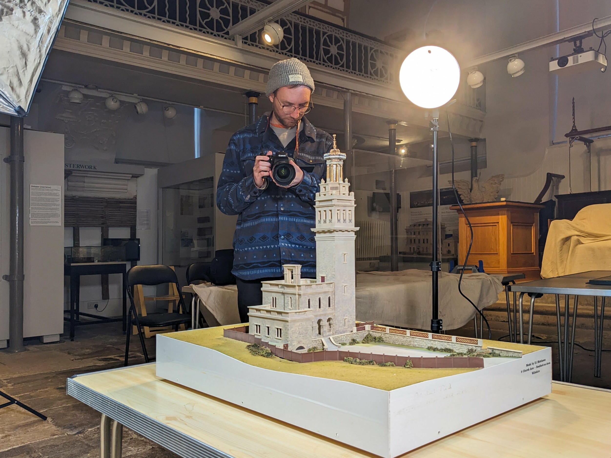 Bath AR Trail, Photogrammetry scan of Beckford's tower miniature model